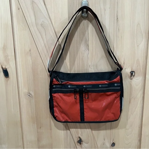 Lesportsac Deluxe Everyday Bag Messenger Bag Aztec Burnt Orange - Picture 11 of 16